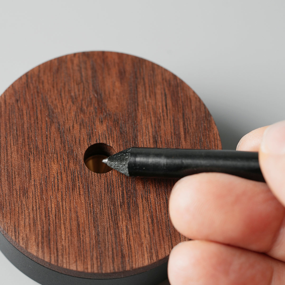 pencil sharpener, sharpener, wooden cap, brass