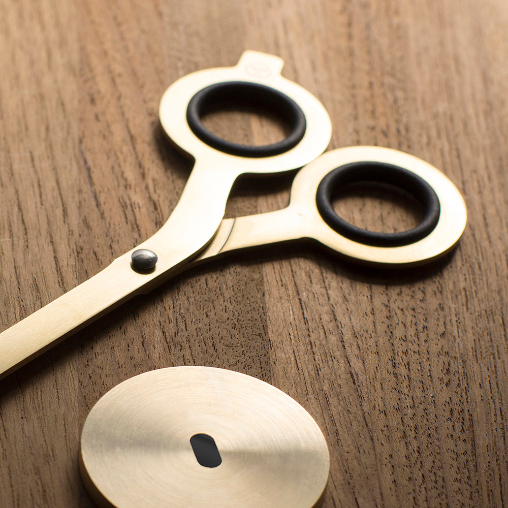 scissors base, magnetic base, brass