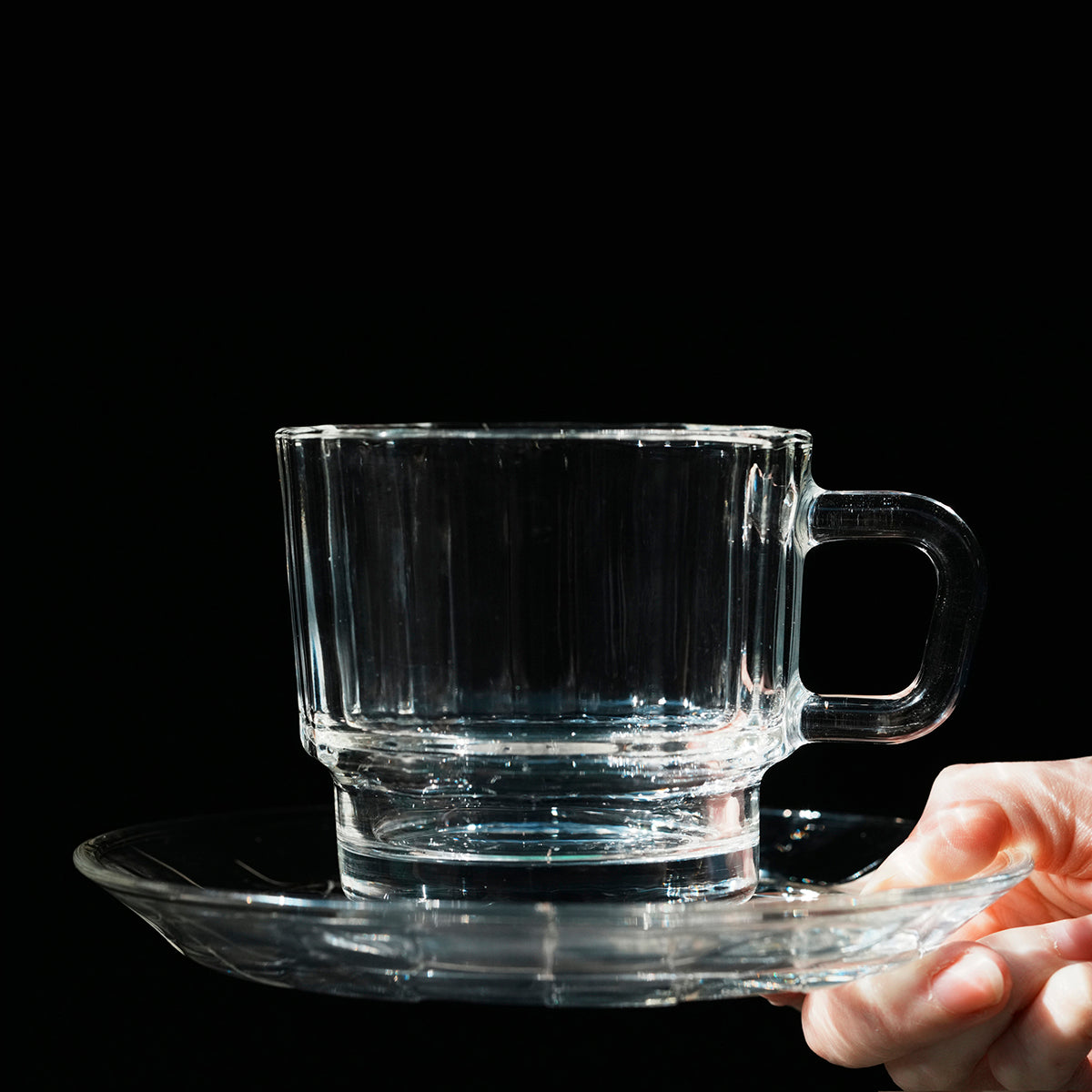 dessert plate, side plate, dinnerware plate, glass plate clear, transparent glass plate, tableware, Amber Glassware Vintage, food phtography props, microwave glass plate, Dishwasher Safe, Serving Plate, House-warming Wedding Present, Embossment Stoneware Bowl for Fruits, Noodle, Dinner, Circular Glass Dinnerware for Salad, Bread, 6 inch Glass Plate