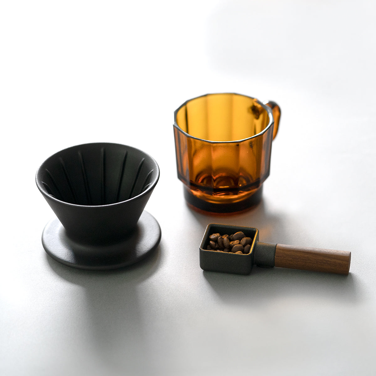 Coffee Scoop, Coffee Spoon, Coffee Measuring Spoon, coffee scoop for ground coffee 2 tablespoon, coffee bean scoop, Made of cast iron and walnut, Walnut Handle,