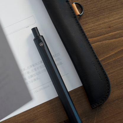 ballpoint pen, leather pen case, giftpack