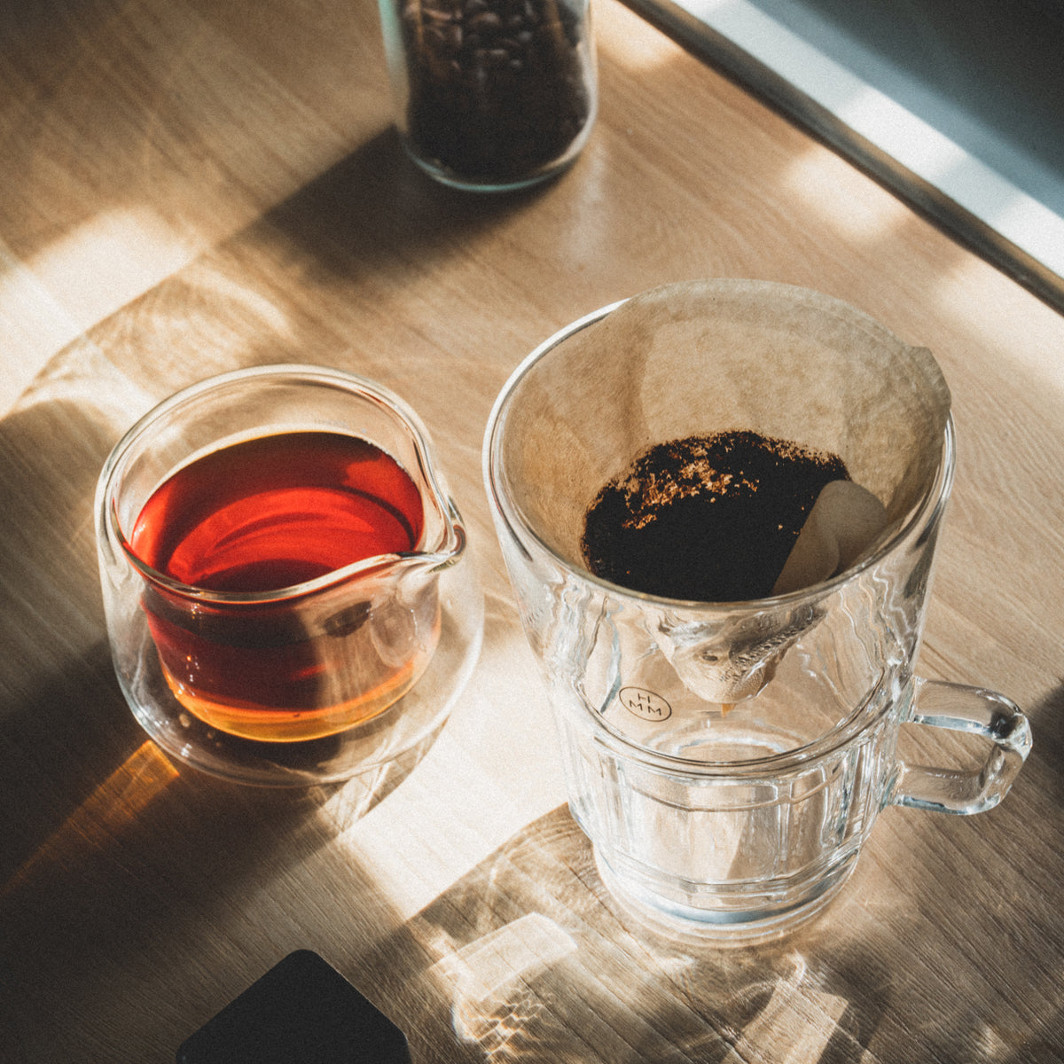 Pour Over Coffee Maker, Pour Over Coffee Dripper, Coffee Dripper Filter, Pour Over Coffee Filter, Pour Over Coffee Accessories, Double wall insulated glass, double-walled keeps the coffee warm longer,