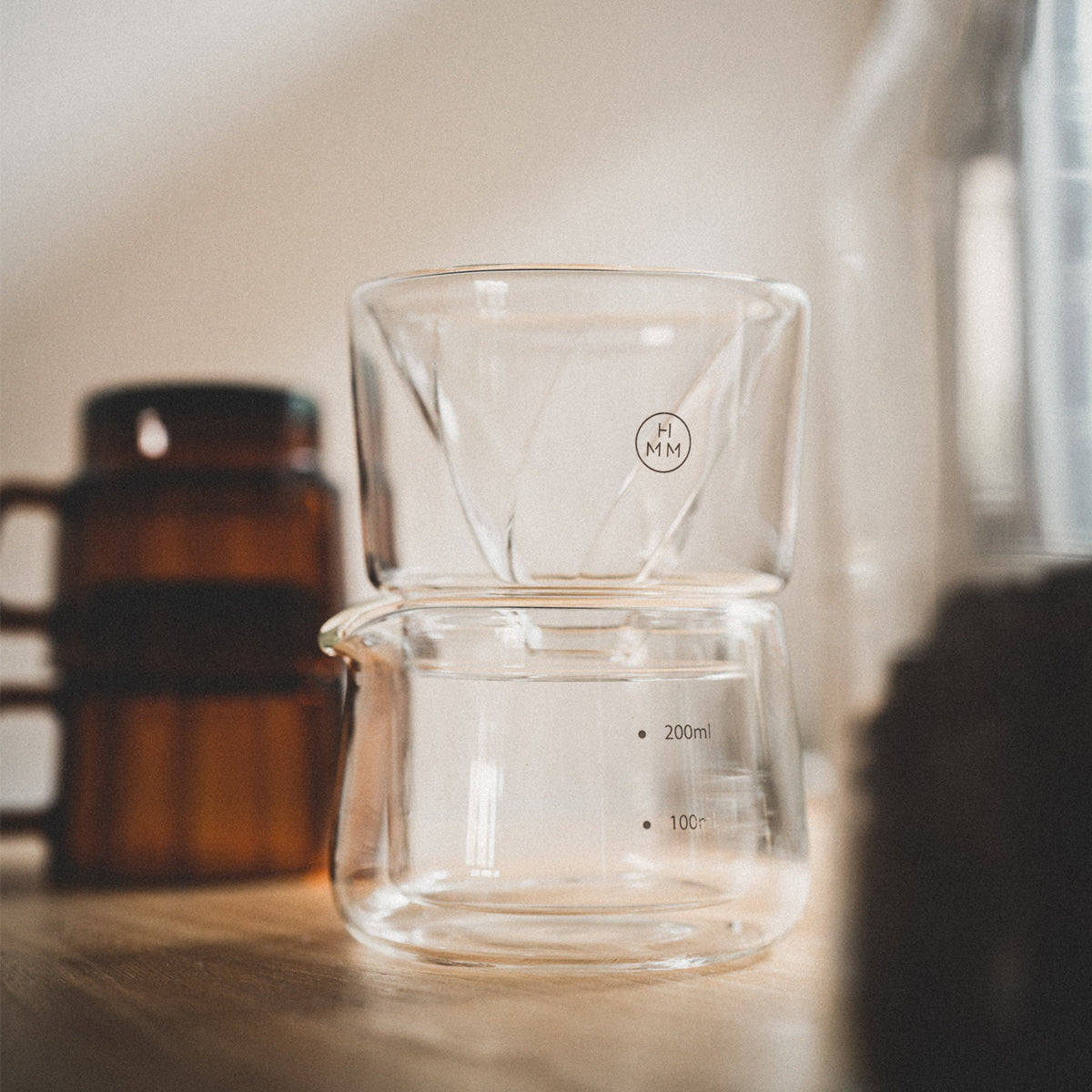 Pour Over Coffee Maker, Pour Over Coffee Dripper, Coffee Dripper Filter, Pour Over Coffee Filter, Pour Over Coffee Accessories, Double wall insulated glass, double-walled keeps the coffee warm longer,