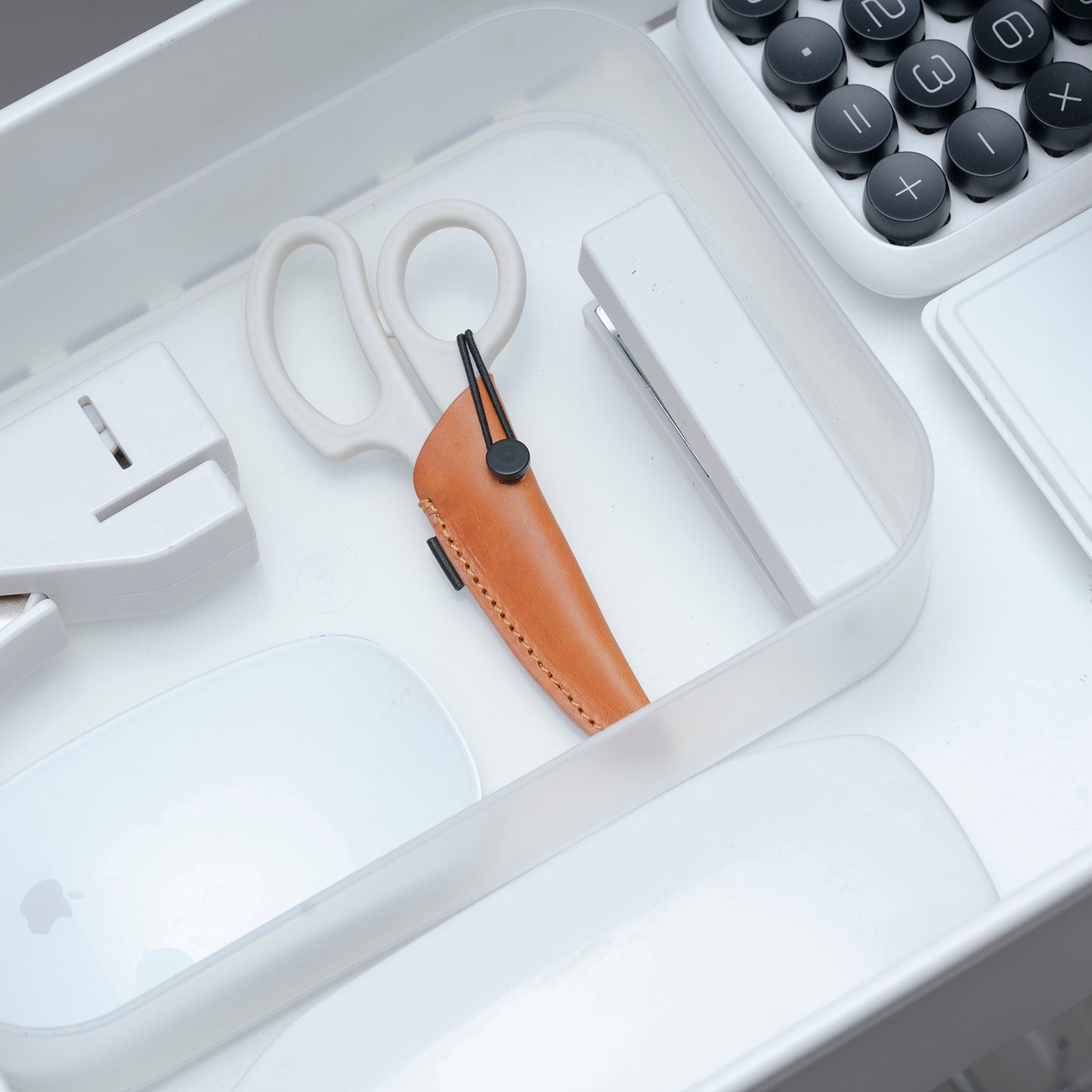 exacto scissors, scissors, leather case