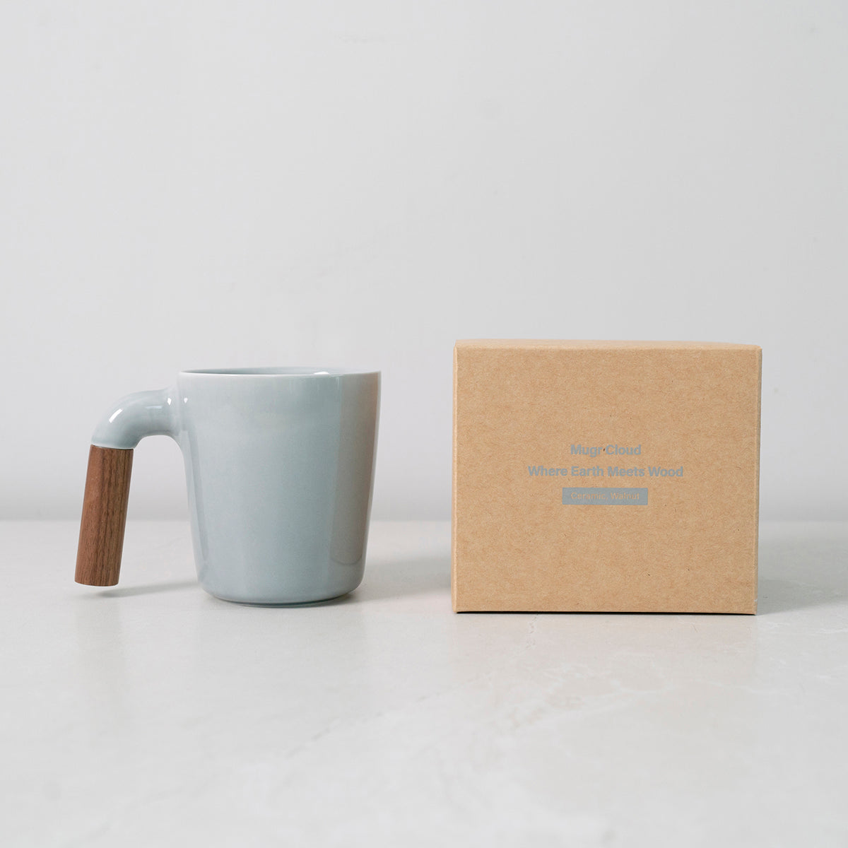 ceramic mug, coffee mug, wooden handle