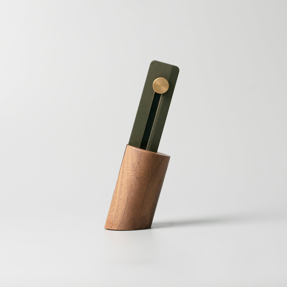 walnut wood holder, utility knife stand, wooden holder