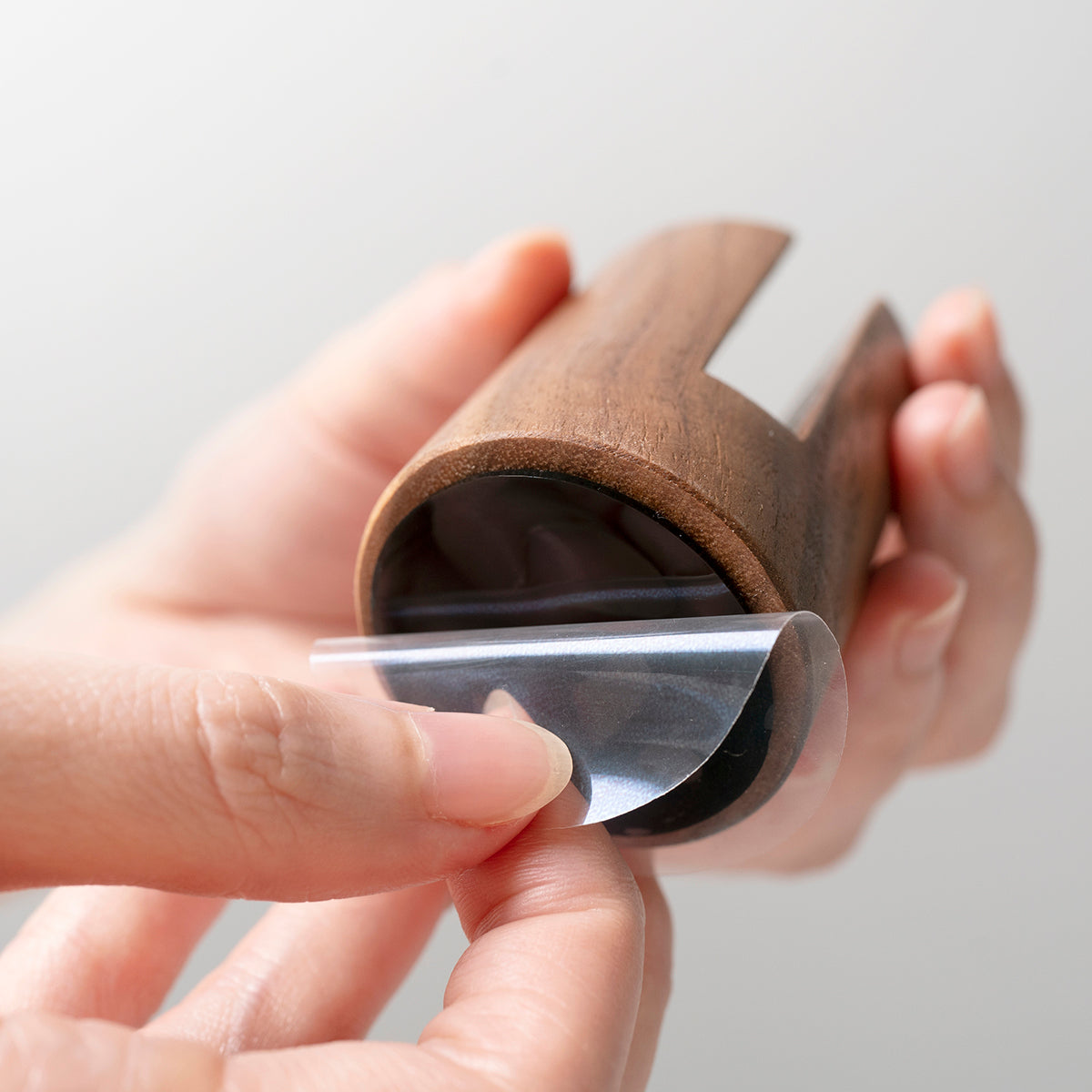 walnut wood holder, utility knife stand, wooden holder