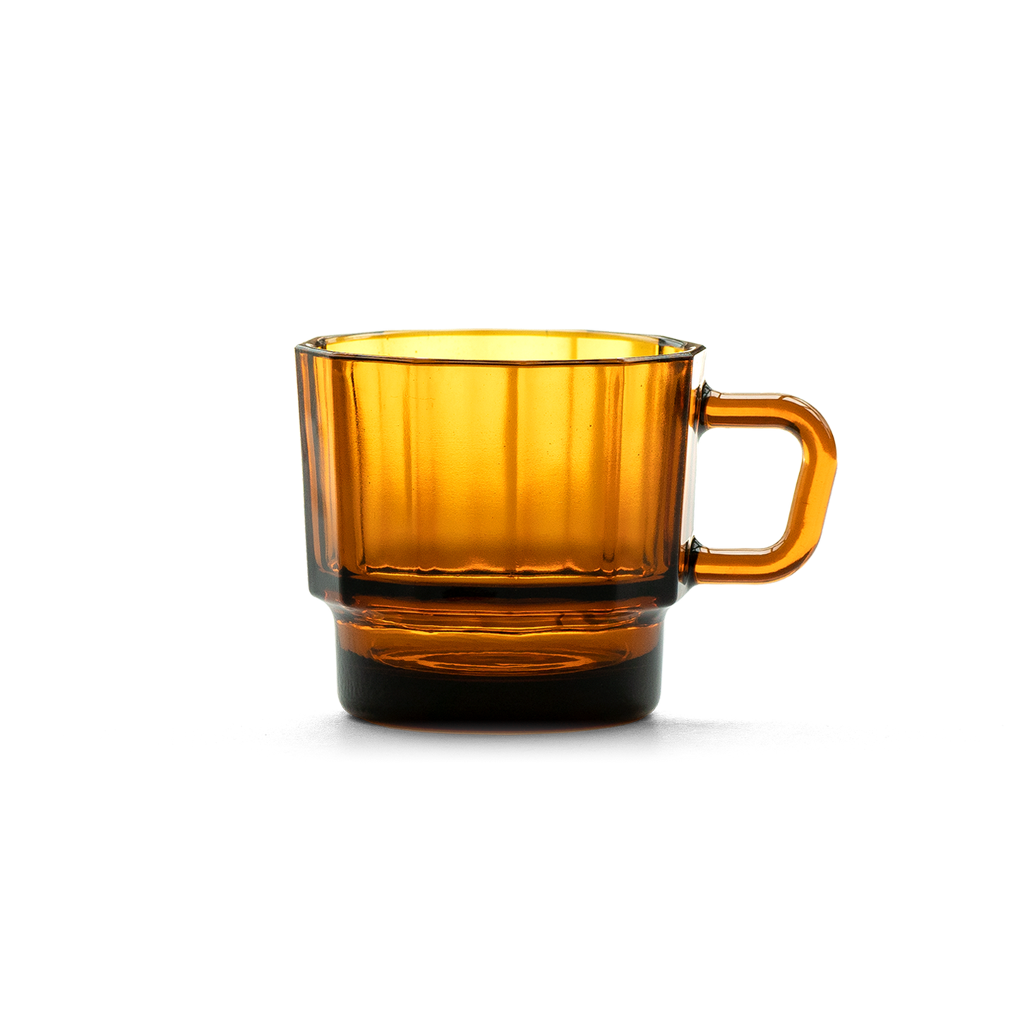 Made by recycled glass. Best product design from Golden Pin Design Award,glass cups,Glass Coffee Mugs with handles, glass cups with handle, Coffee Mugs, coffee mug for office, Good for dishwasher, amber,