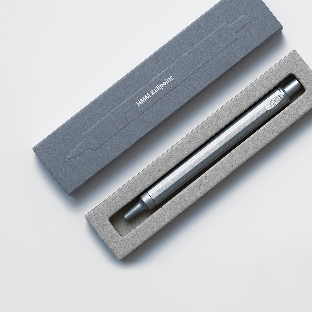 metal silver ballpoint pen, stationery, eco package