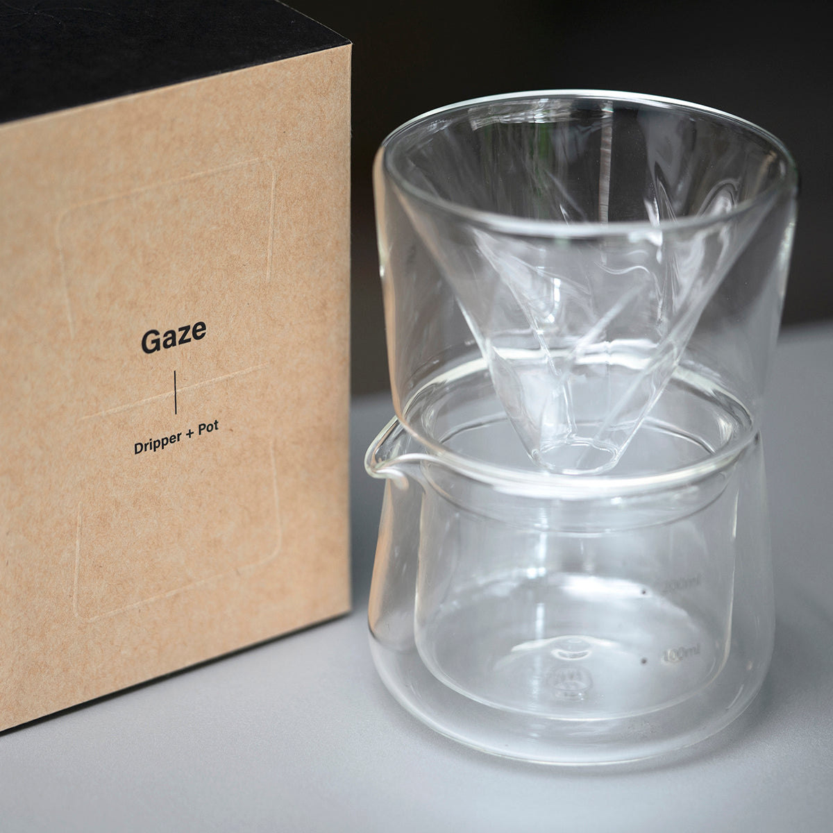 Gaze - Dripper & Pot - the double-wall glass dripper set – HMM®