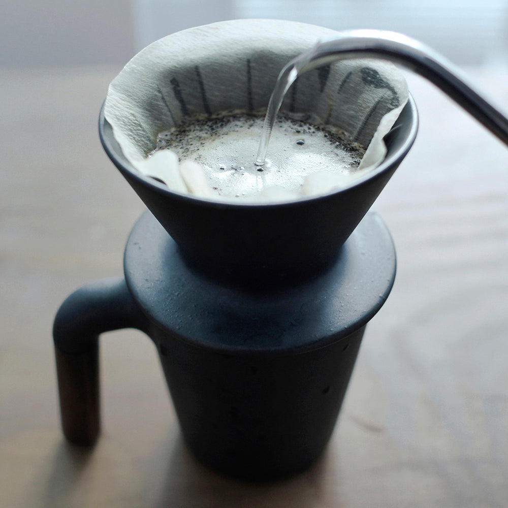 ceramic coffee dripper, pour-over dripper