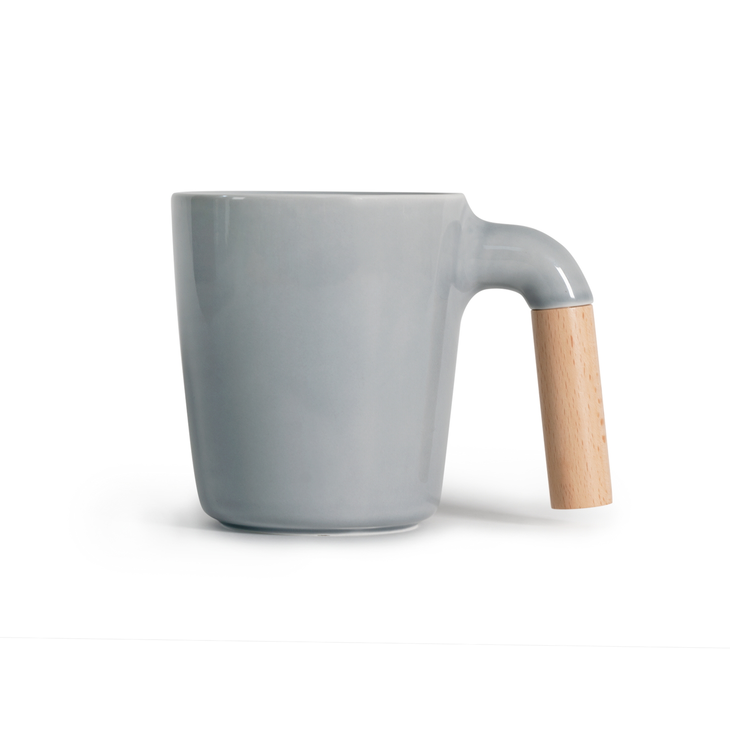 ceramic mug, coffee mug, wooden handle